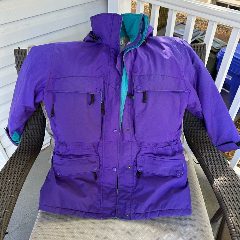 Vintage Purple Jacket with Teal Accents